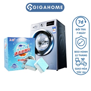 Combo 12 Viên Sủi Vệ Sinh Lồng Máy Giặt GIGAHOME Công Nghê Mới Diệt Khuẩn