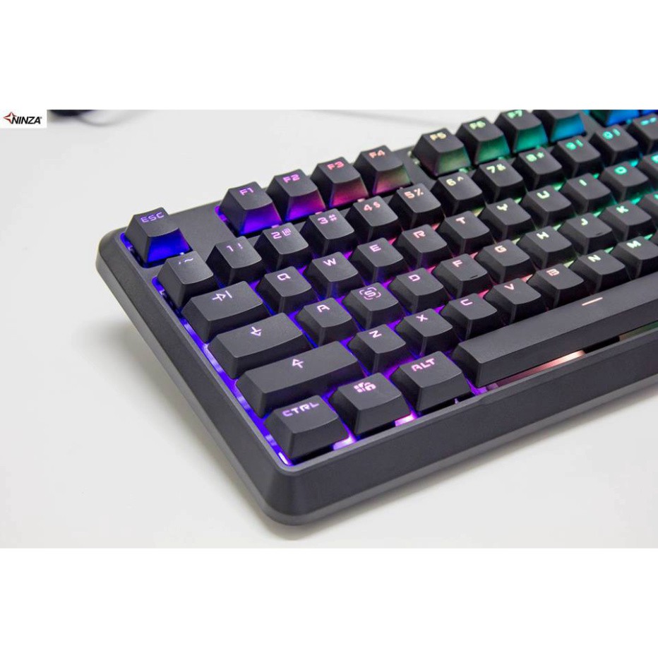 Bàn phím cơ Fuhlen M87S, Blue Switch, Đèn led 9 chế độ RGB, "Bản mới năm 2019"