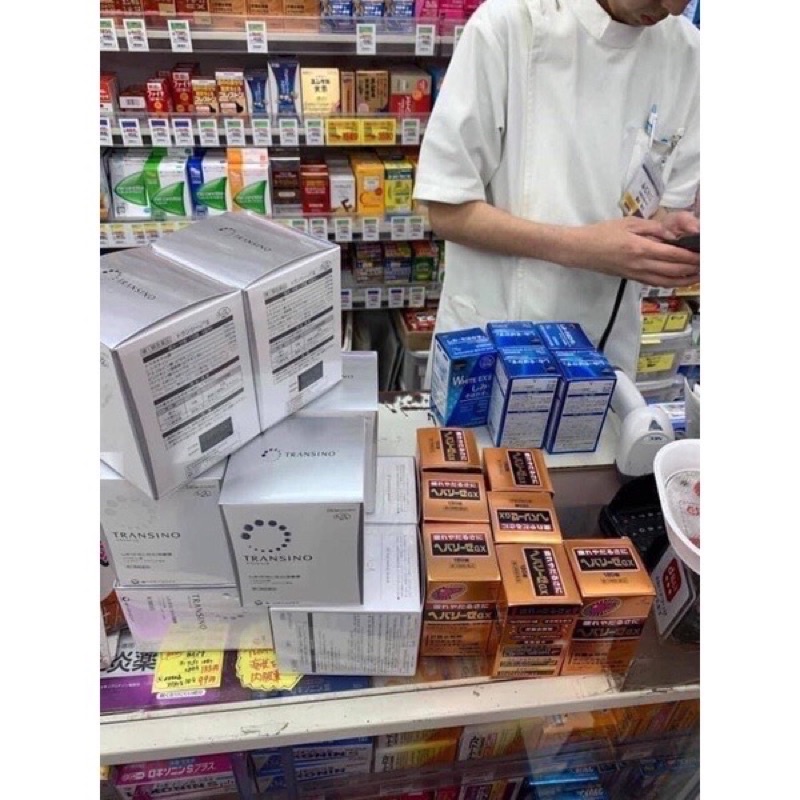 Viên uống trắng da Transino 120 viên White C Clear Nhật - Transino 120v