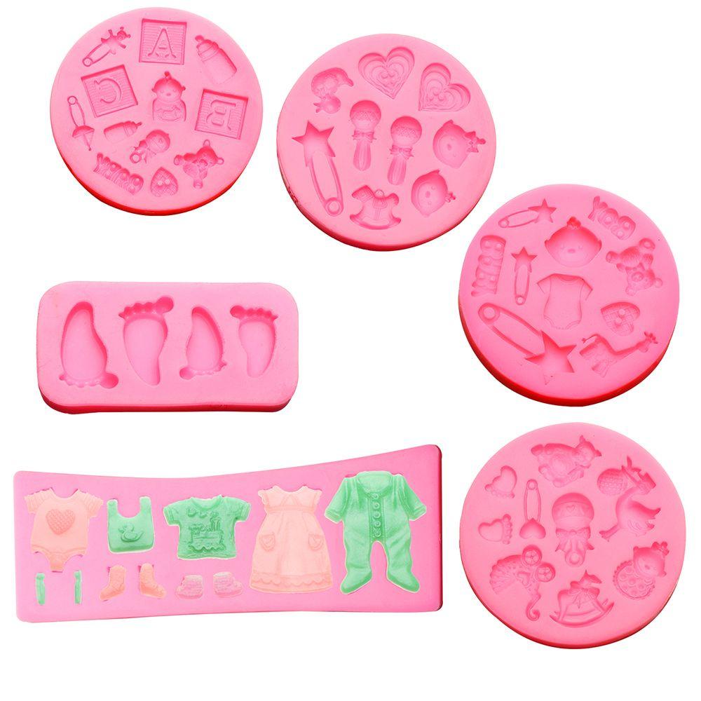 Set 6 Khuôn Làm Bánh Bằng Đất Sét Polymer