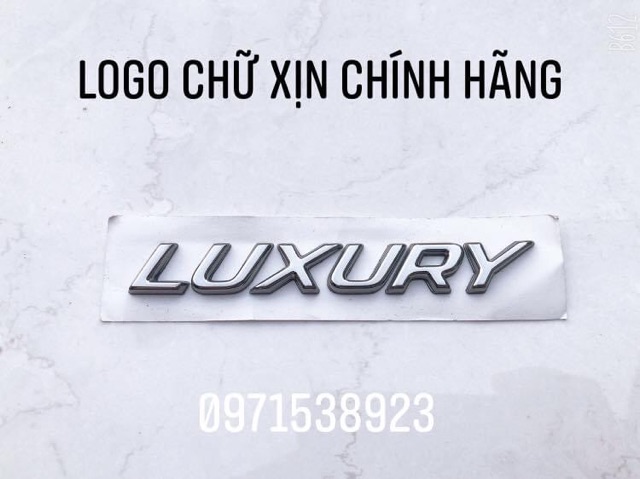 Tem chữ dán PREMIUM LUXURY DELUXE SI 2.0 xịn chính hãng