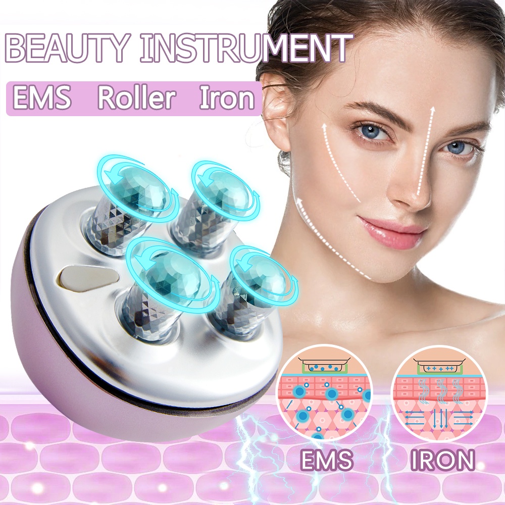 Máy Mát Xa Mặt Và Cổ 4D Chống Nếp Nhăn Tích Hợp Rung EMS