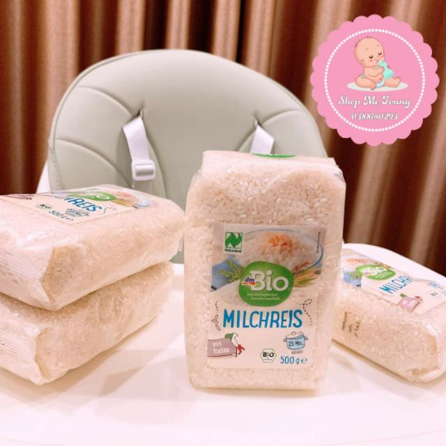 Gạo sữa nguyên chất Dm Bio Đức 500g [HSD 1 năm kể từ ngày sản xuất]