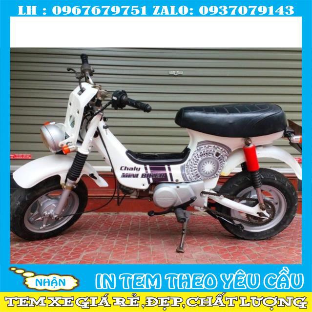 Tem rời chaly mẫu trống đồng in decal trong