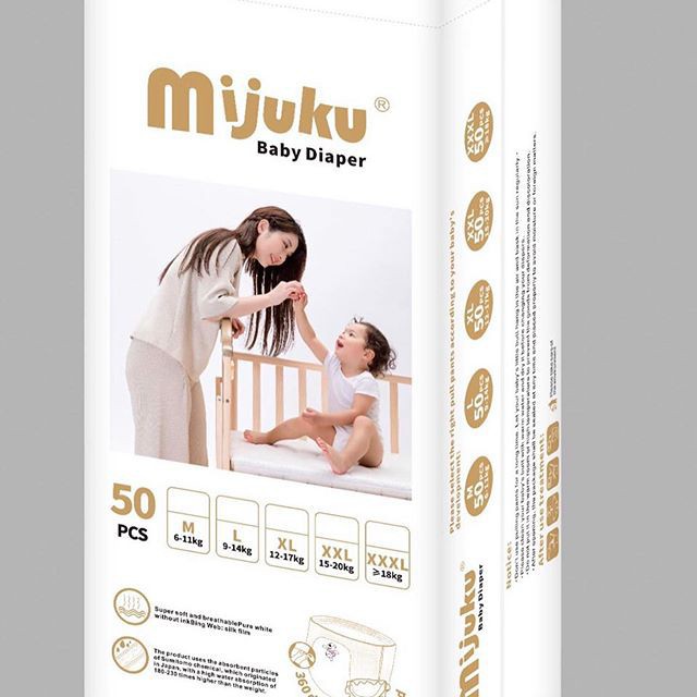 Bỉm quần MIJUKU chính hãng đủ size M,L,CL,XXL bịch 50 cái