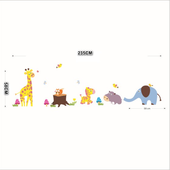 Decal trang trí tường - Thú Vui Chơi đơn lẻ mới