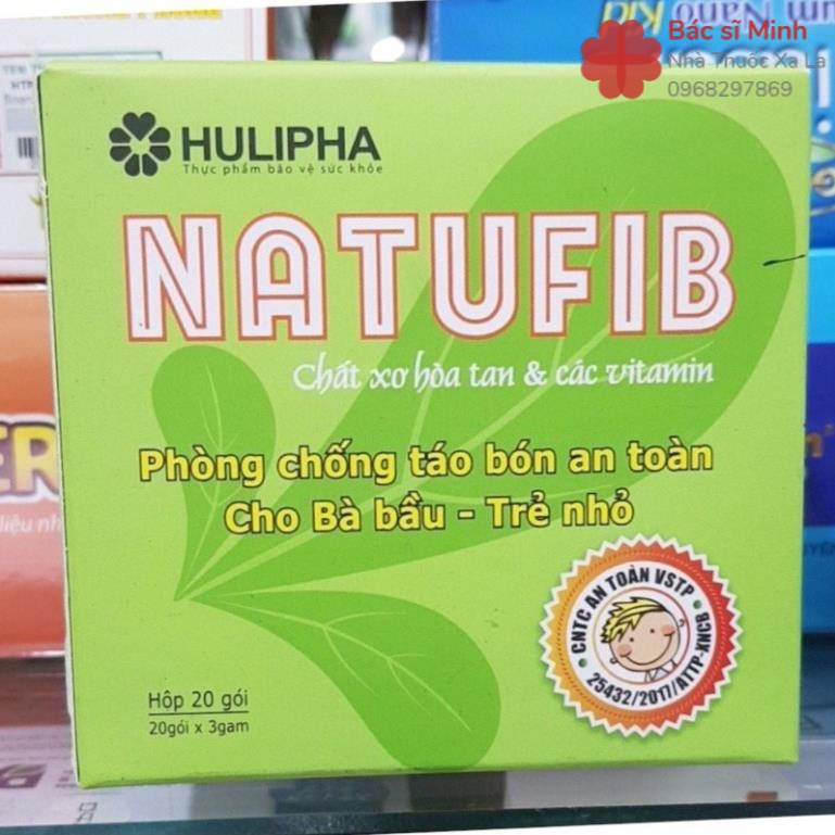 NATUFIB – HỖ TRỢ ĐIỀU TRỊ TÁO BÓN RỐI LOẠN TIÊU HÓA Ở TRẺ (20 GÓI)