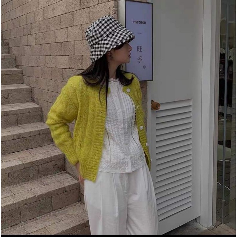 ÁO LEN LÔNG THỎ CARDIGAN