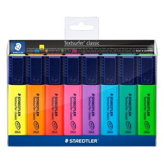 Combo vỉ bút dạ quang STAEDTLER 364 (vỉ 4 - vỉ 6 - vỉ 8) hàng chính hãng