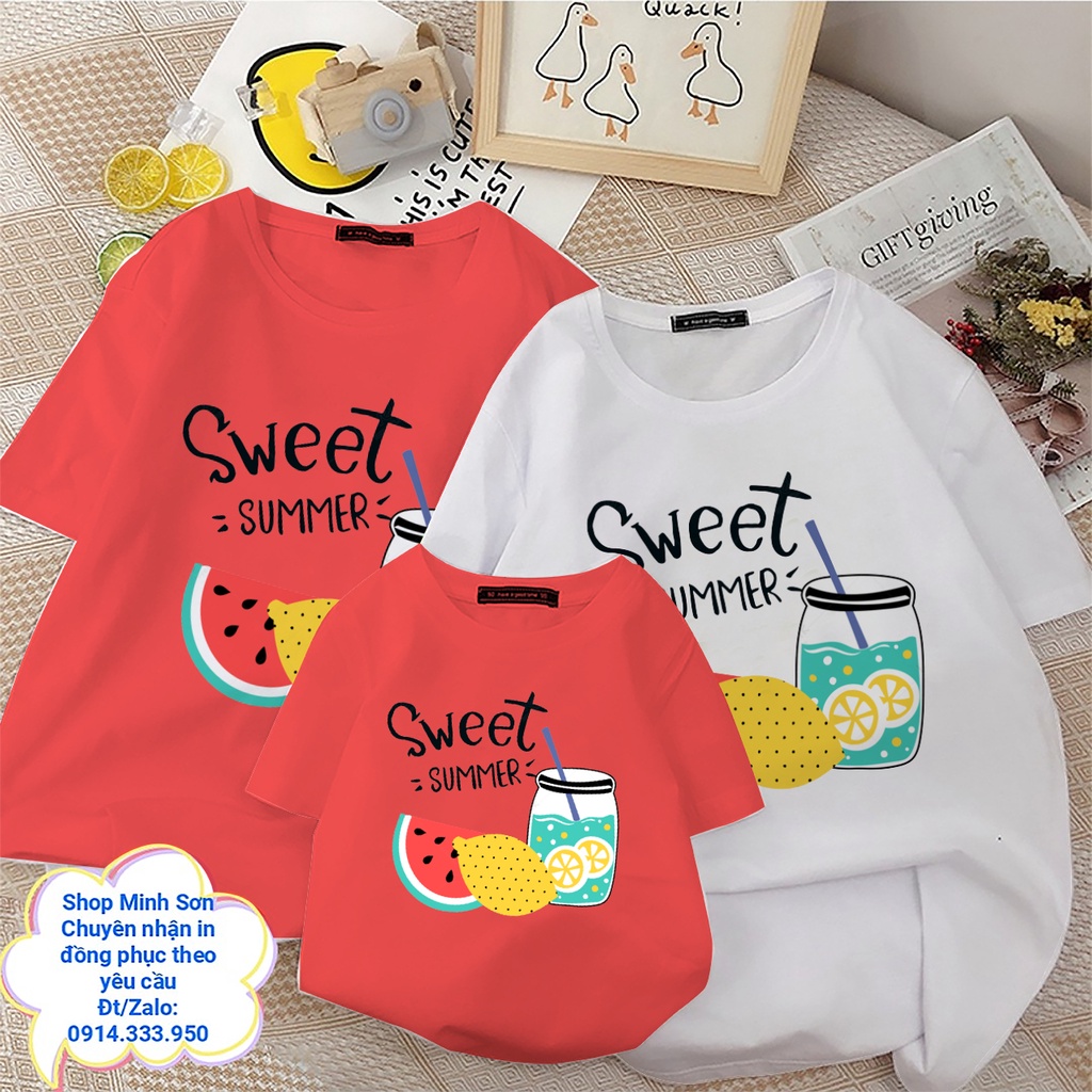 🍉🍋🍉 VIDEO ÁO GIA ĐÌNH SWEET SUMMER SIÊU ĐẸP, ÁO ĐI BIỂN CHẤT COTTON LOẠI 1 ĐỦ MÀU ĐỦ SIZE