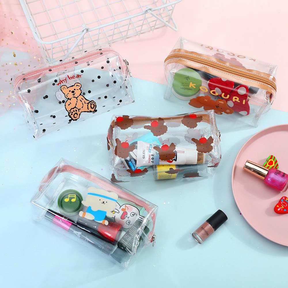 Túi Đựng Mỹ Phẩm Bằng Chất Liệu PVC Trong Suốt Tiện Dụng Khi Đi Du Lịch
