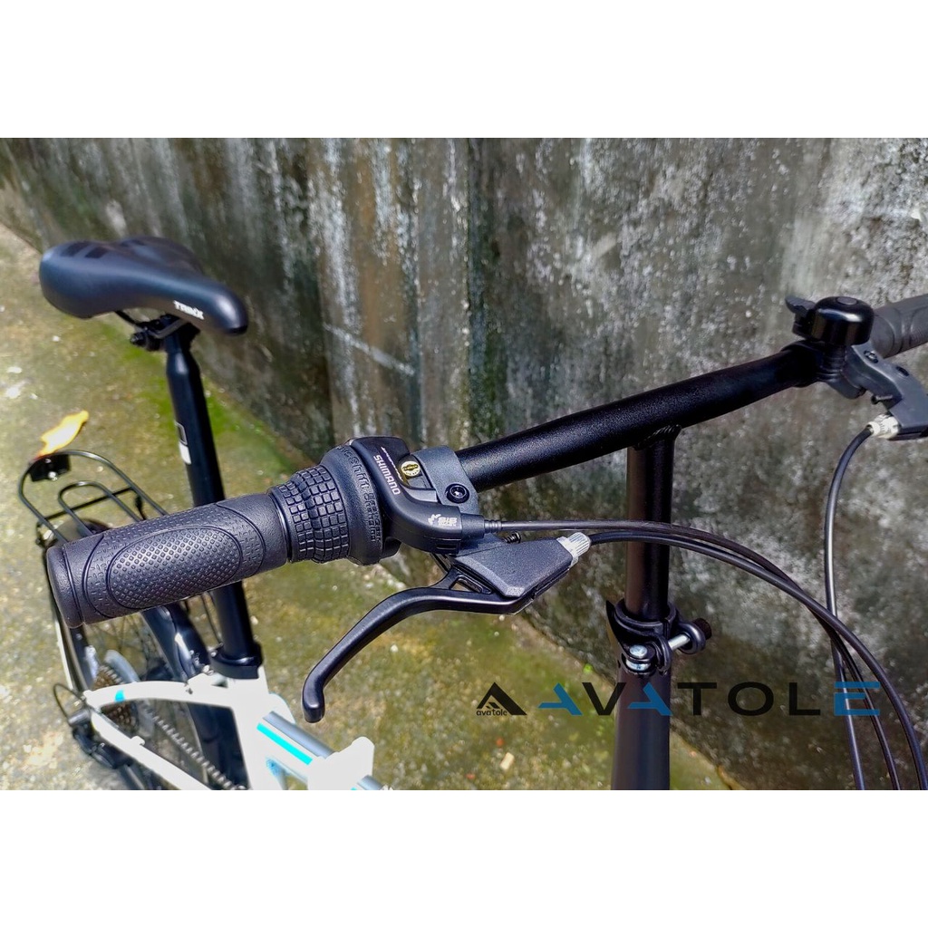Xe đạp gấp 2023 TrinX Life 2.0, Khung sườn TrinX Alloy 20"X283mm, Trọng lượng 13kg, Bộ truyền động Shimano, màu trắng
