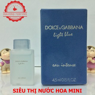 Nước hoa nữ Dolce & Gabbana Light Blue Eau Intense EDP 4.5ml