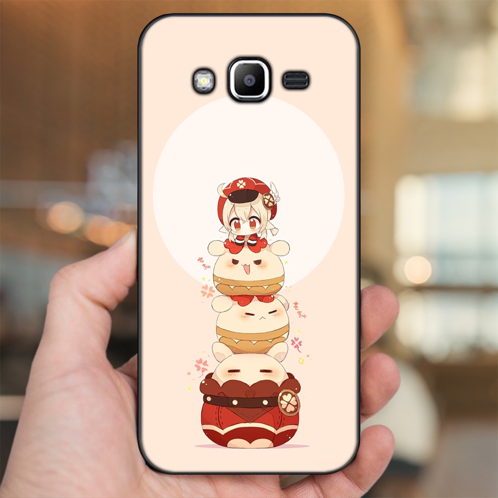 Ốp lưng Samsung J2 Prime, J3 2016, J5 2015 viền đen in hình Klee Genshin Impact