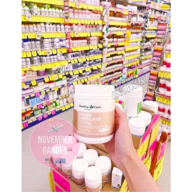 Sụn vi cá mập shark cartilage 200 viên của Úc