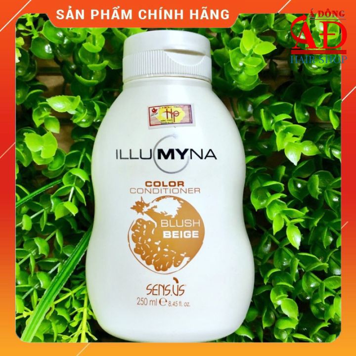 [Chính hãng] [Siêu rẻ] Dầu xả (mặt nạ) tăng cường ánh sắc cho tóc nhuộm màu Be (Beige) Sens.us Illamina Ý 250ml