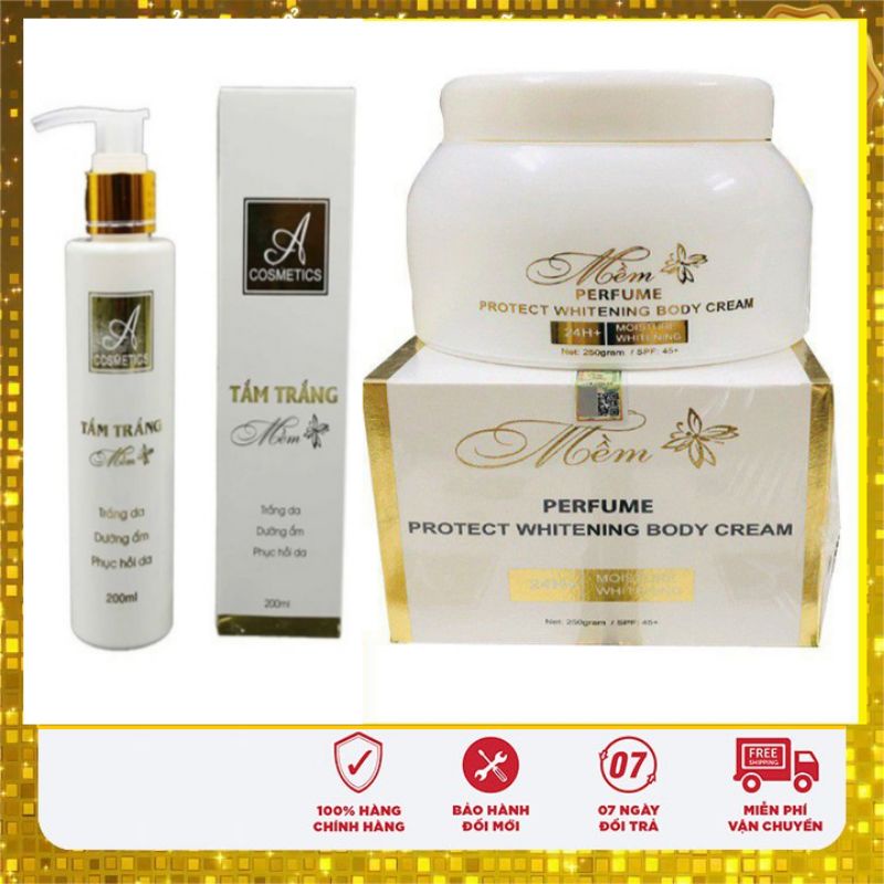 [🩸 Giảm 50% 🩸] Combo Kem Body Mềm Chữ A Và Tắm Trắng Chữ A Hiệu Quả Sau 7 Ngày Sử Dụng🩸]