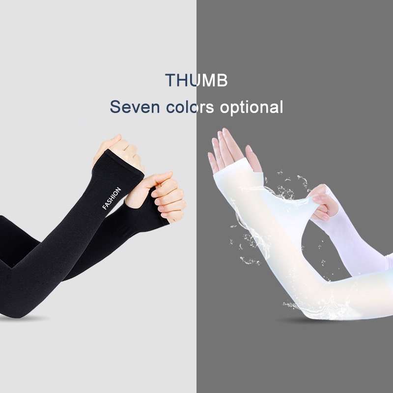 Găng Tay Chống Nắng Bằng Lụa Mát Tiện Dụng Khi Chơi Thể Thao