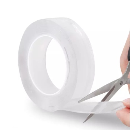 Băng keo 2 mặt siêu dính trong suốt dày 2mm,1mm, chất liệu acrylic dán mọi vật dụng