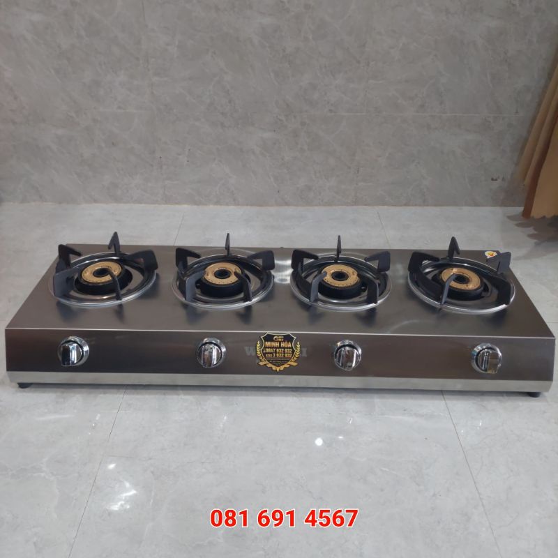 Bếp gas bò né mỳ cay bánh xèo hải sản 4 lò khè siêu mạnh
