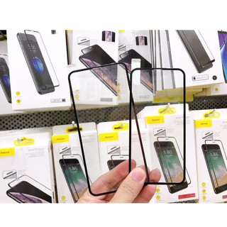 {iPhone X đến 11 Pro Max}_Kính cường lực 3D Baseus Silk Screen Full màn hình Vền Mền chống vỡ mép