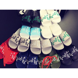 ⚡SALE⚡ DÉP DẬP CHỮ LACOSTE ĐEN [ FREESHIP] bền - đẹp - giá rẻ