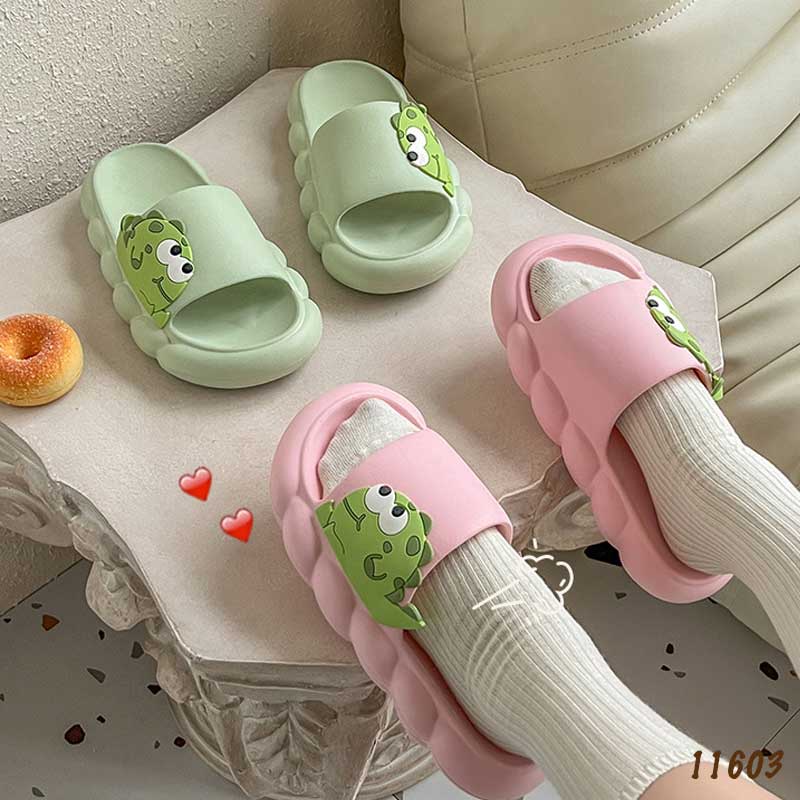 Dép đế dày cặp đôi Nam và Nữ hình khủng long chất liệu EVA 11602