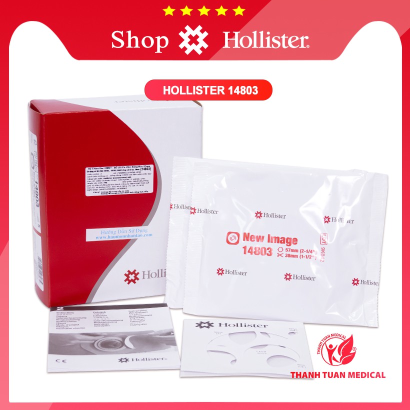 (Sỉ - Lẻ) Đế lồi hậu môn nhân tạo có viền băng keo Hollister 44mm 14802, 57mm14803 ,70mm 14804 (USA-Mỹ)