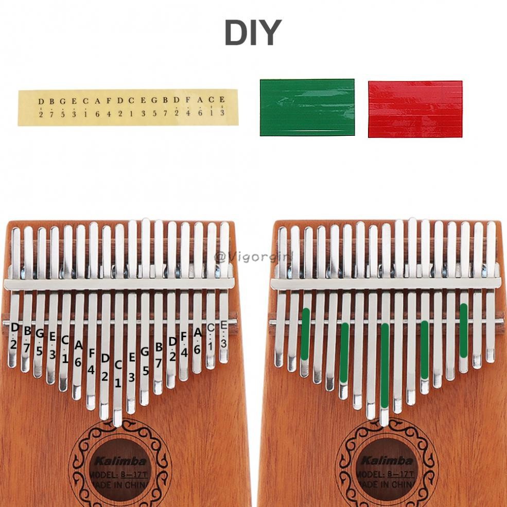 VG 17 Phím bấm Kalimba Thumb Piano Mahogany Mini Bàn phím