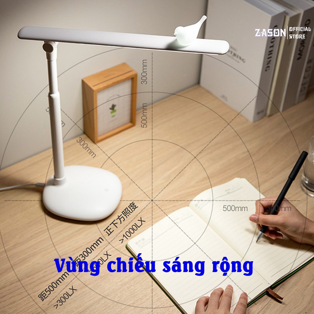 Đèn Học Để Bàn Tích Điện Bóng Đèn LED Chống Cận Hiệu Quả, Đèn Đọc Sách Cho Bé Học Sinh Điều Chỉnh Được Độ Sáng