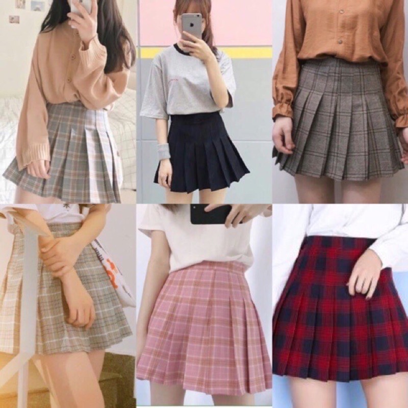 [Mã WASKT410K giảm 10K đơn 50K] chân váy tennis sọc