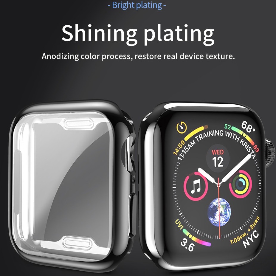 Ốp Dẻo Bảo Vệ Màn Hình Apple Watch Series 4 | 5 | 6 40mm 44mm Chống Trầy Xước Va Đập Bể Vỡ Màn Hình