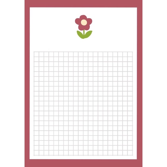Tập 30 Tờ Giấy Note Size A5 Hình Hoa Quả Dễ Thương Màu Pastel Hàn Quốc