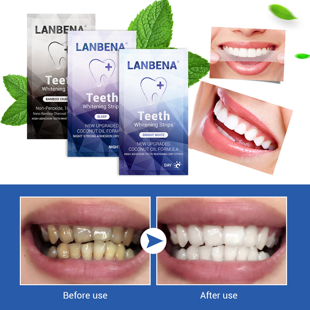 Miếng Dán Làm Trắng Răng Lanbena