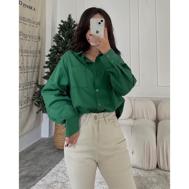 Serena shirt - Áo sơ mi basic trơn - Somalyng.studio