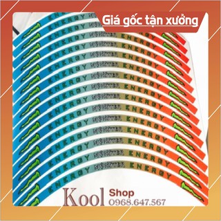 Siêu Rẻ Tem Dán Vành Monter 7 màu ( Không Phản Quang )