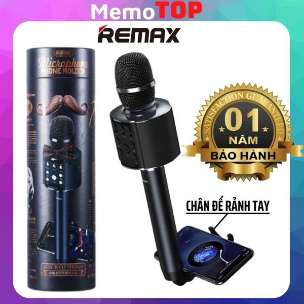 Micro karaoke bluetooth mic hát chính hãng REMAX K05 cao cấp không dây tích hợp loa
