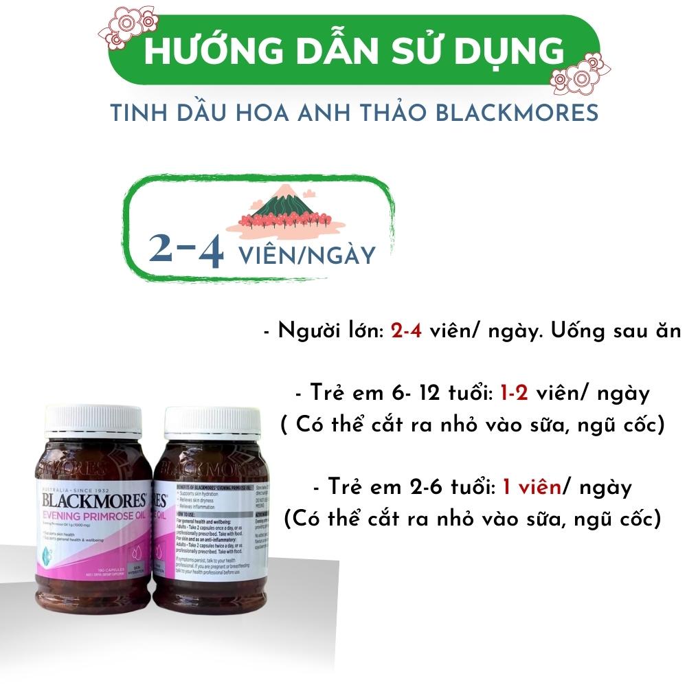 Tinh Dầu Hoa Anh Thảo Blackmore Evening Primrose Oil chính hãng Úc 190 viên