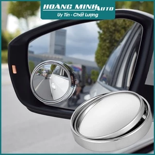 Gương cầu lồi ô tô xe hơi tráng bạc xoay 360 độ xóa điểm mù 2 bên