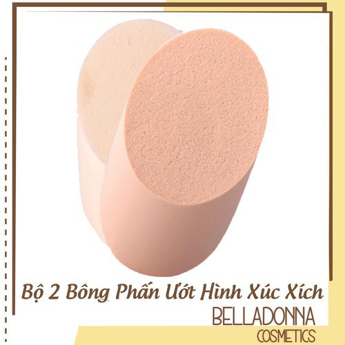 2 Bông Phấn Ướt Xúc Xích Vacosi Collection Pro Makeup