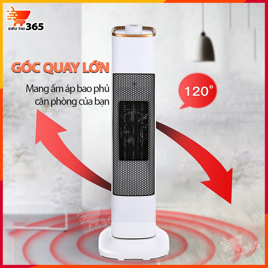 ( SLN 3 ) ( SLN 3 ) Quạt sưởi gốm TCL dáng đứng cao cấp - Thông minh - Ấm áp - An toàn - Đầu xoay góc rộng đa năng - SIÊ