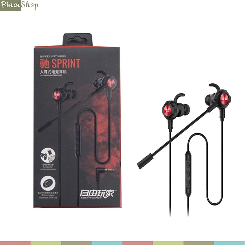 Takstar Sprint - Tai Nghe Gaming Nhét Tai Tích Hợp Micro Kép, Tương Thích Với Nhiều Thiết Bị, Dành Cho Streamer, Game Th
