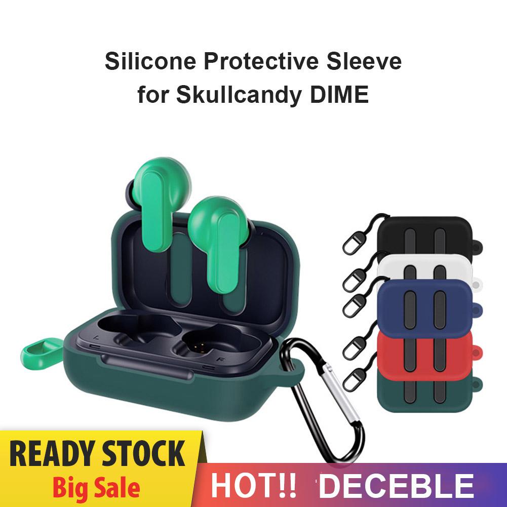 Vỏ bảo vệ hộp sạc tai nghe Skullcandy Dime bằng silicon mềm kèm móc khóa