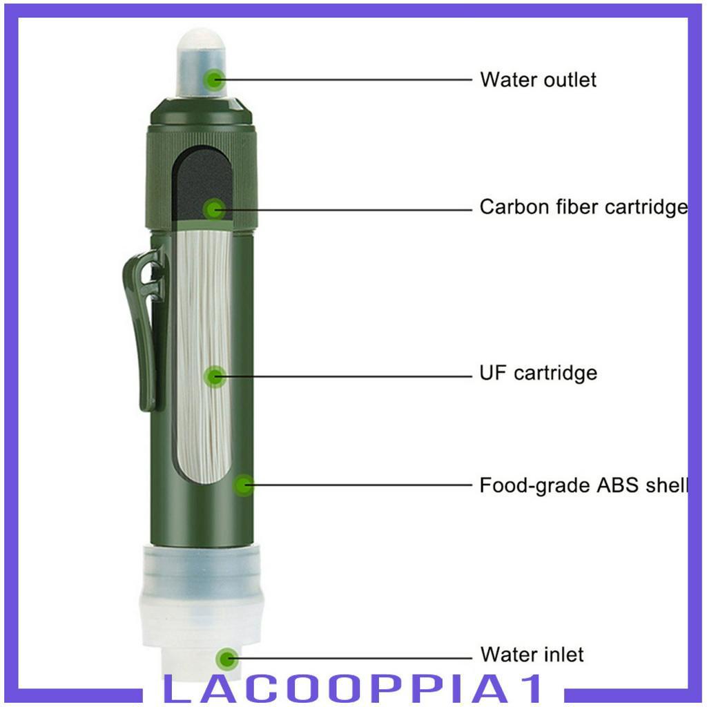 [Lacooppia1] Ống Hút Lọc Nước Sinh Tồn Ngoài Trời