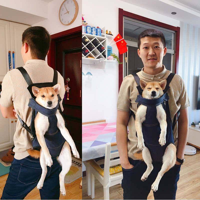  Large Size Pet Bag Teddy Dog Bag Corgi/French Bulldog Portable Shoulder Dog Backpack Cat Bag Carry Large Dog Pet Supplies & Pet Dog products Pet fashion products