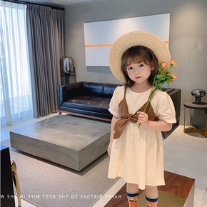 Váy cho bé gái đầm bé gái 8-18kg Tunkid phong cách Hàn Quốc chất đũi mềm mịn đáng yêu