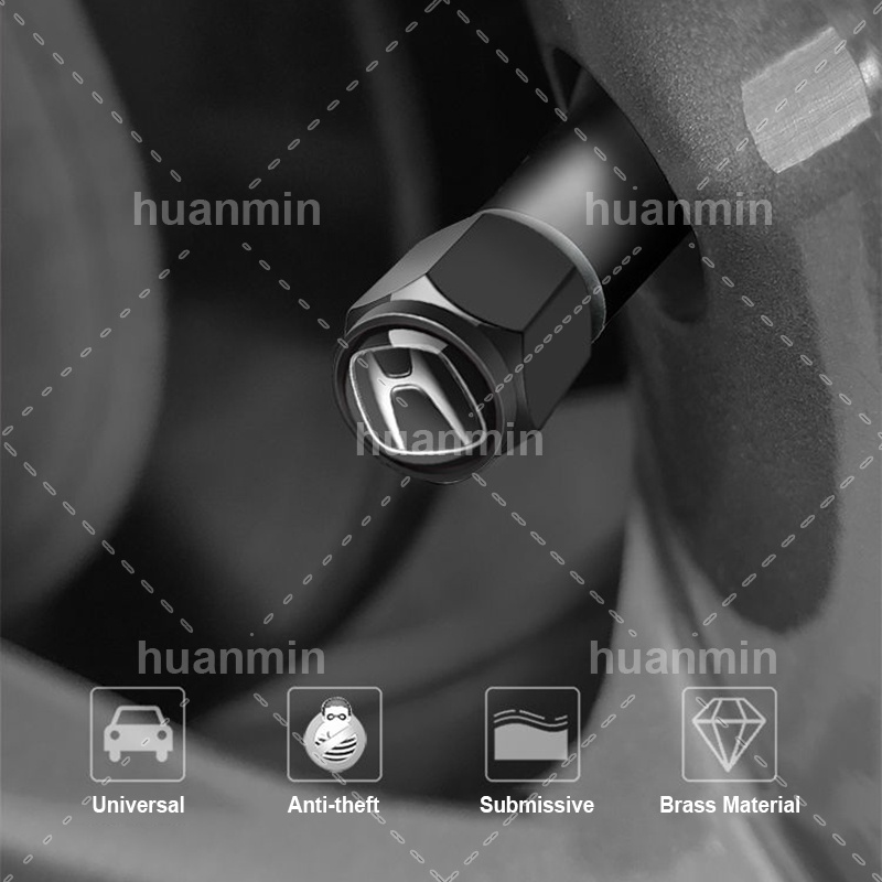 Bộ 5 Nắp Van Bánh Xe Hơi Honda CRV VEZEL City Civic Jazz BRV Chống Trộm Tiện Dụng