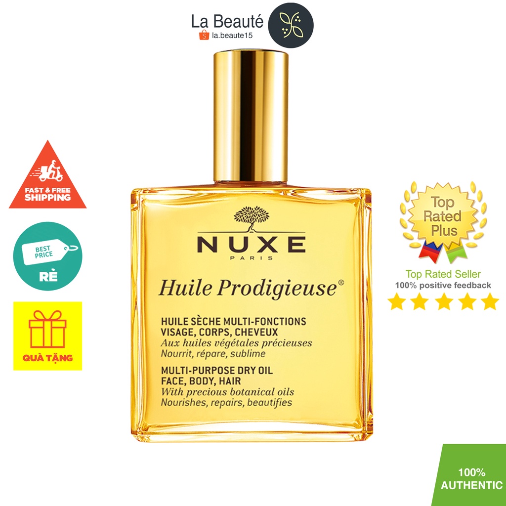 Nuxe Huile Prodigigieuse - Dầu Khô Đa Năng Không Nhũ 100ml