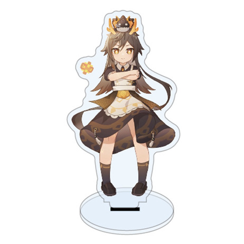 Mô hình đứng nhân vật trong game Genshin Impact cỡ 11cm bằng acrylic để bàn trang trí