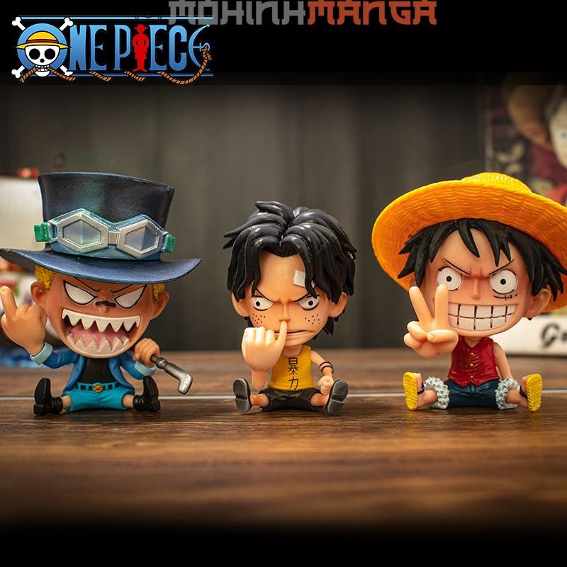 Mô hình chibi các nhân vật One Piece Đảo hải tặc siêu dễ thương như Luffy Zoro Nami Kaido Shanks Robin Sanji Usopp Boa